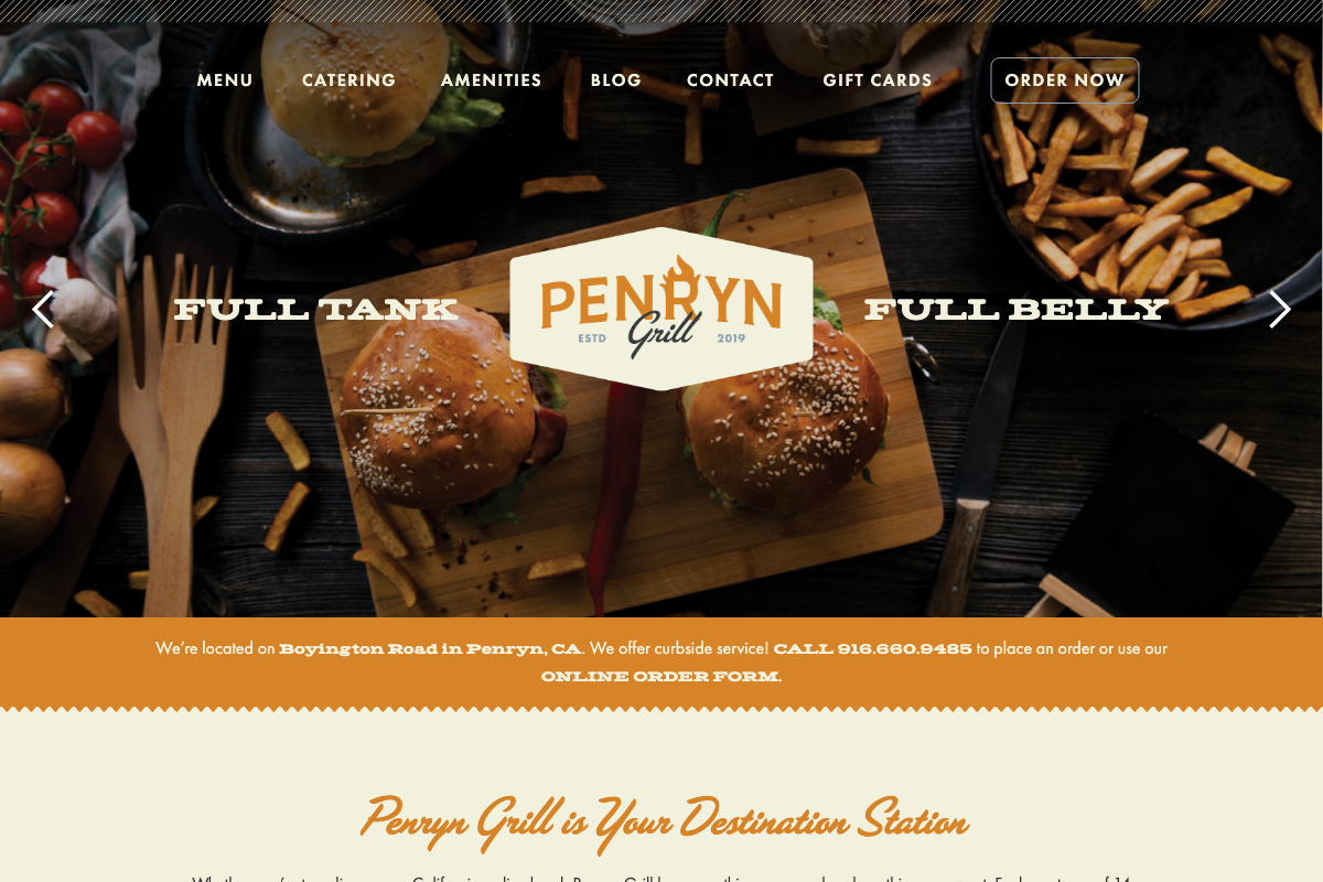 Penryn Grill Beta Website Thumbnail