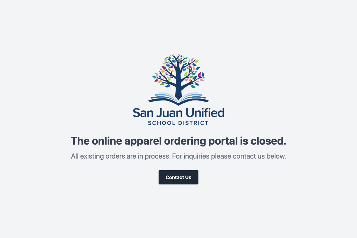 San Juan Unified Store Website Thumbnail